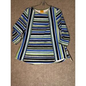 NWT Ruby Rd Top Women Petite Lg 3/4 sleeve